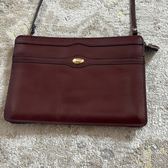 Vintage Reem Burgundy Leather Handbag Made in USA - Picture 5 of 15
